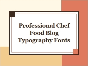 Cooking in Style with Elegant Serif Fonts